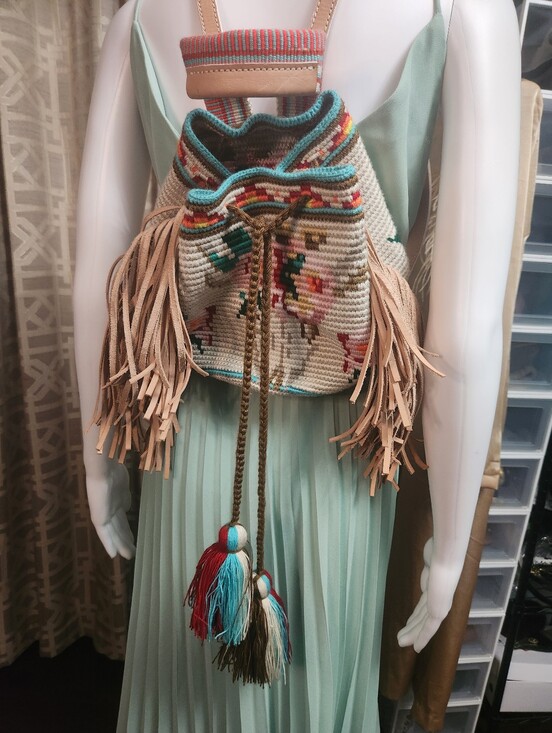 Handbags - Wayuu Woven Fringe Backpack